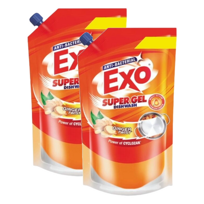 Exo Anti-Bacterial Goodness of Ginger Super Gel Dishwash 100g Pack of 2