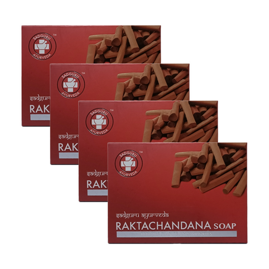 Sadguru Ayurveda Raktachandana Soap 75g Pack of 4