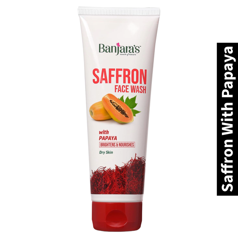 Brightens & Nourishes Banjaras Saffron With Papaya Face Wash 50ml