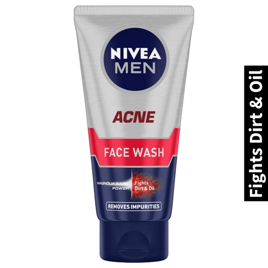 Fights Dirt & Oil Nivea Men Acne Face Wash 50g