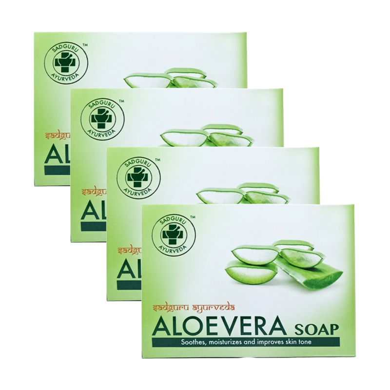 Sadguru Ayurveda Aloevera Soap 75g Pack of 4