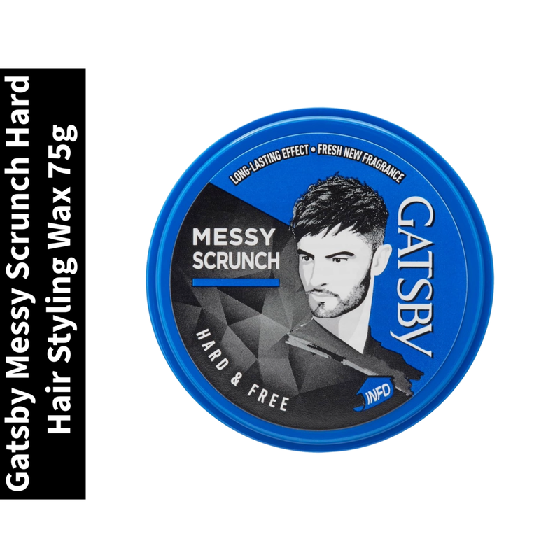 Messy Scrunch Gatsby Hard Hair Styling Wax 75g