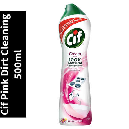 Crème a Recurer With Cif Natural Pink Tough Dirt Cleaning 500ml