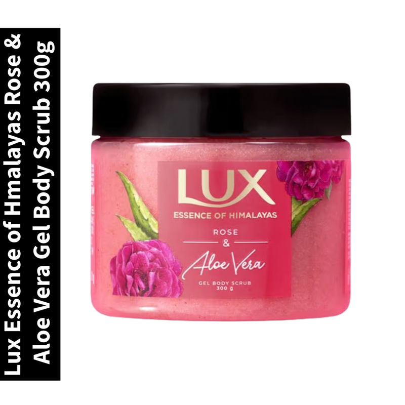 Essence of Hmalayas Lux Rose & Aloe Vera Gel Body Scrub 300g