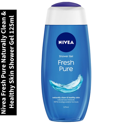 Fresh Pure Nivea Naturally Clean & Healthy Skin Shower Gel 125ml