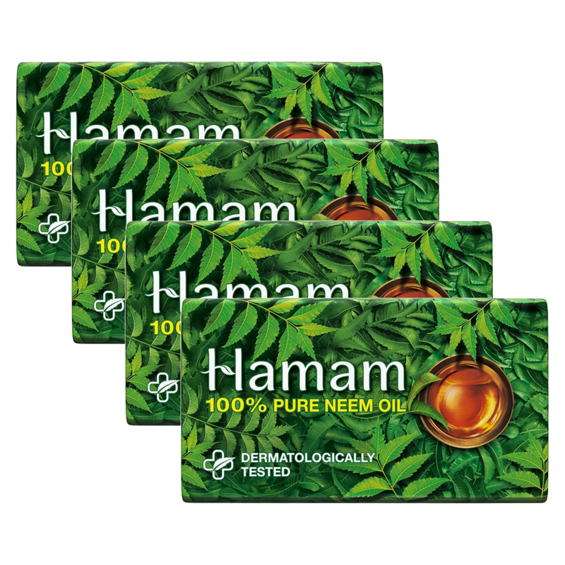 Hamam 100% Pure Neem Oil Soap 100g Pack of 4