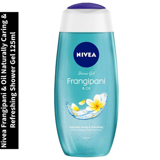 Frangipani & Oil Nivea Naturally Caring & Refreshing Shower Gel 125ml