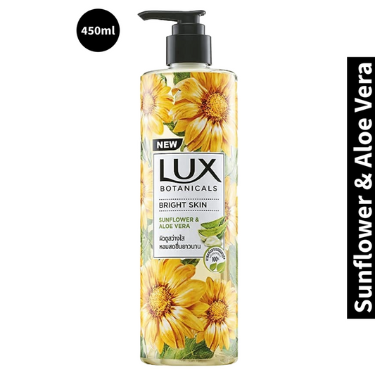 Sunflower & Aloe Vera Lux Botanicals Bright Skin Body Wash 450ml