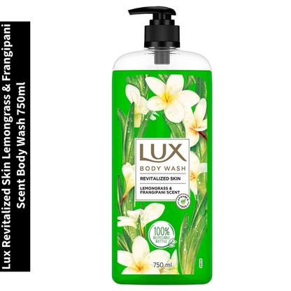 Revitalized Skin Lux Lemongrass & Frangipani Scent Body Wash 750ml