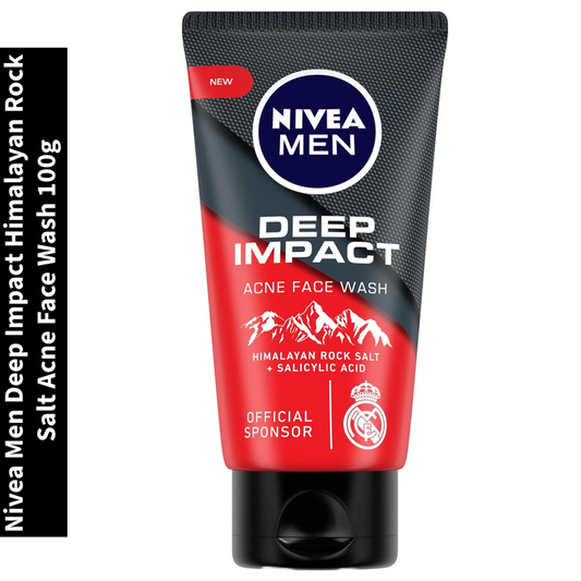 Men Deep Impact Nivea Himalayan Rock Salt Acne Face Wash 100g