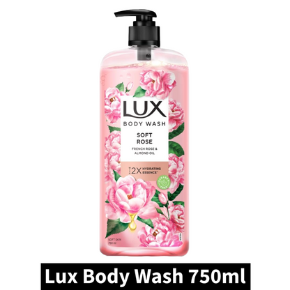 Soft Rose Lux French Rose & Almond Oil Body Wash 750ml