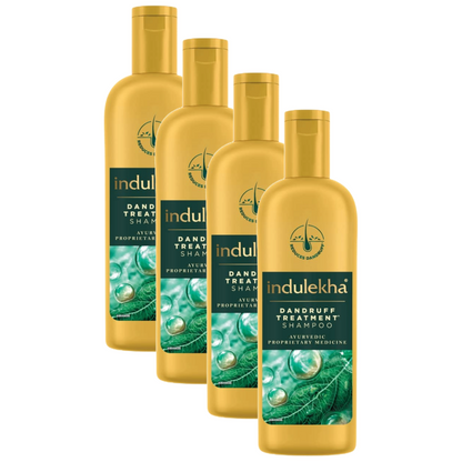 Indulekha Ayurvedic Dandruff Treatment Shampoo 340ml Pack of 4