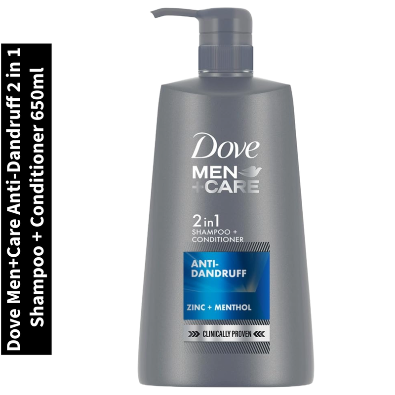 Men+Care Dove Anti-Dandruff 2 in 1 Shampoo + Conditioner 650ml