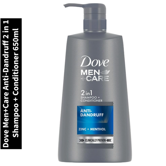 Men+Care Dove Anti-Dandruff 2 in 1 Shampoo + Conditioner 650ml