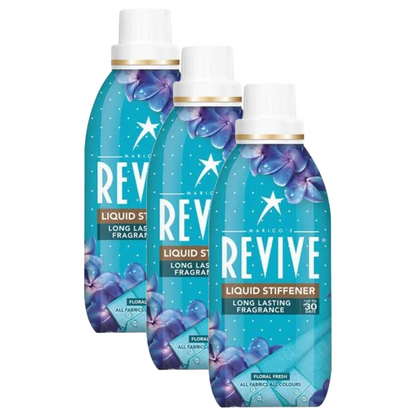 Revive Liquid Stiffener Long Lasting Frangrance Floral Fresh 195g Pack of 3