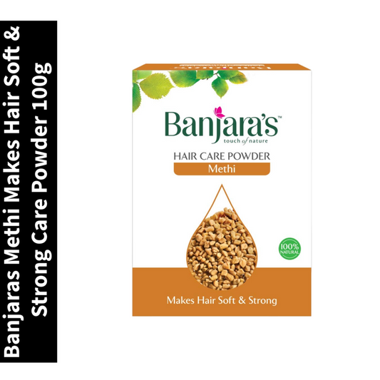 Methi Banjaras Makes Hair Soft & Strong Care Powder 100g