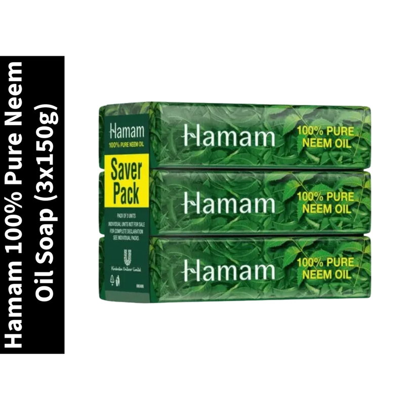 100% Pure Hamam Neem Oil Soap (3x150g)