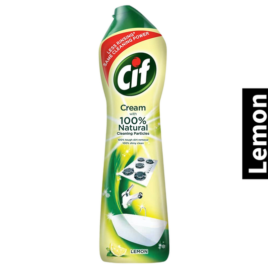 Natural Lemon Tough Dirt Cif Crème a Recurer With Cleaning 500ml