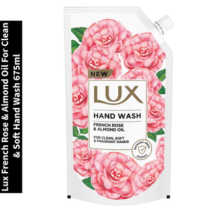 French Rose & Almond Oil Lux For Clean & Soft Hand Wash 675ml