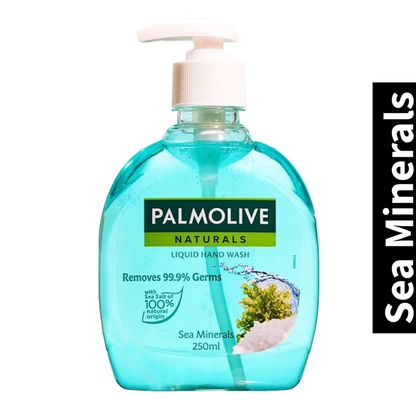 Removes 99.9% Germs Palmolive Sea Mineral Hand Wash 250ml