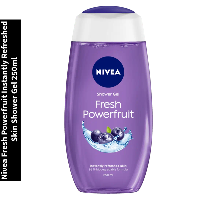 Fresh Powerfruit Nivea Instantly Refreshed Skin Shower Gel 250ml