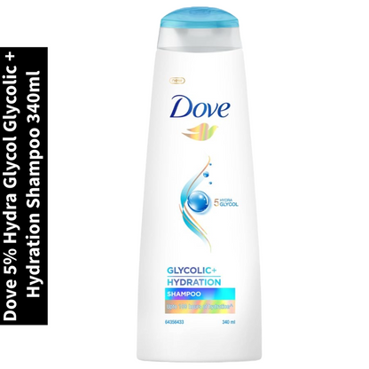 5% Hydra Glycol Dove Glycolic + Hydration Shampoo 340ml