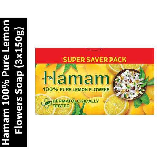 100% Pure Hamam Lemon Flowers Soap (3x150g)