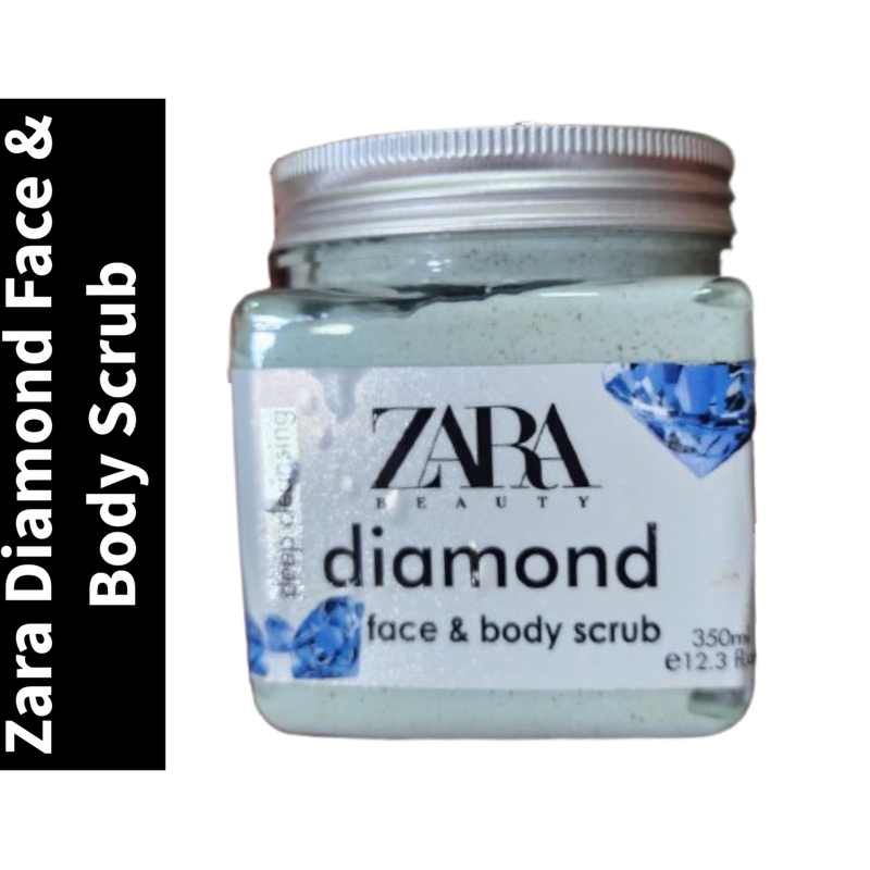 Beauty Zara Deep Cleansing Diamond Face & Body Scrub 350ml