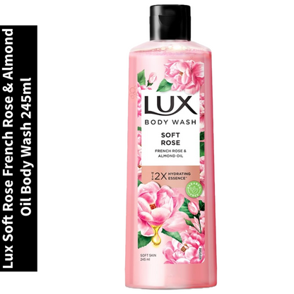 Soft Rose Lux French Rose & Almond Oil Body Wash 245ml