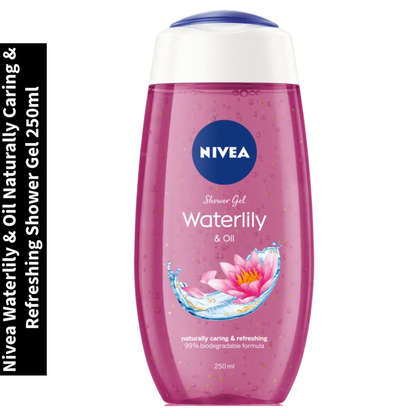 Waterlily & Oil Nivea Naturally Caring & Refreshing Shower Gel 250ml