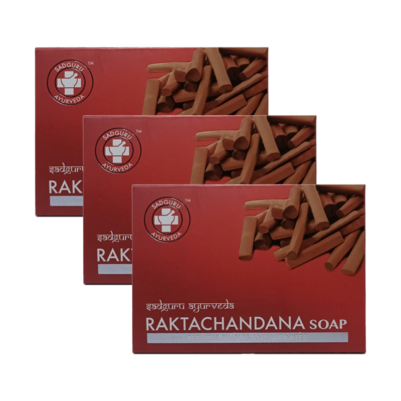 Sadguru Ayurveda Raktachandana Soap 75g Pack of 3