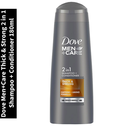 Men+Care Dove Thick & Strong 2 in 1 Shampoo + Conditioner 180ml