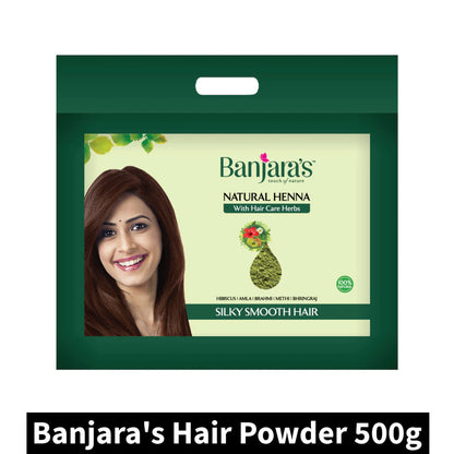 Banjara's Natural Henna Hair Powder Care Herbs 500gm