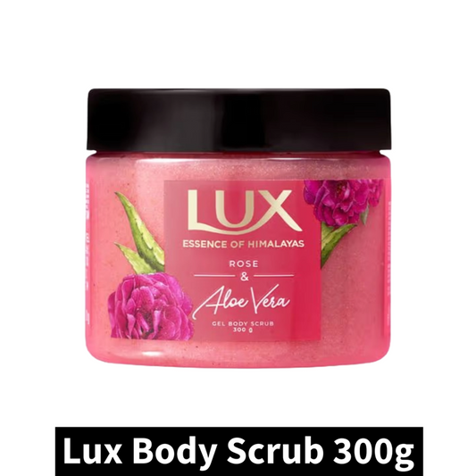 Lux Rose & Aloe Vera Gel Body Scrub (300gm)(Pack of 1)