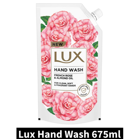 Lux French Rose & Almond Oil Hand Wash (675ml)(Pack of 1)