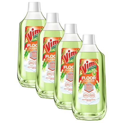 Vim Refreshing Lemongrass With Salt Floor Cleaner 500ml Pack of 4