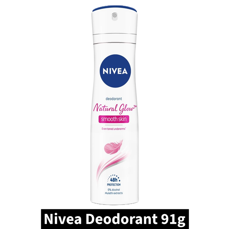 Nivea Natural Glow Smooth Skin Deodorant (91gm)(Pack of 1)