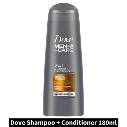 Dove Thick & Strong 2 in 1 Shampoo + Conditioner (180ml)(Pack of 1)