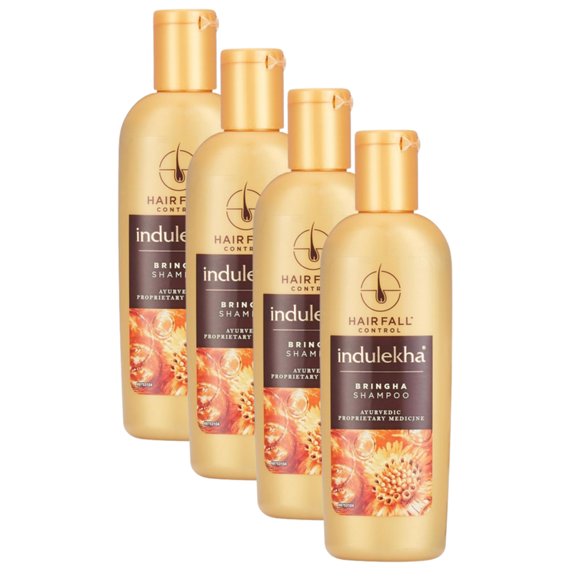 Indulekha Ayurvedic Hairfall Control Bringha Shampoo 340ml Pack of 4