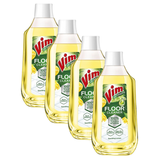 Vim Sparkling Lemon Floor Cleaner 1L Pack of 4