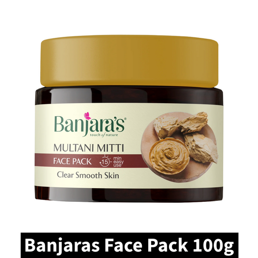 Banjaras Multani Mitti Face Pack (100gm)(Pack of 1)