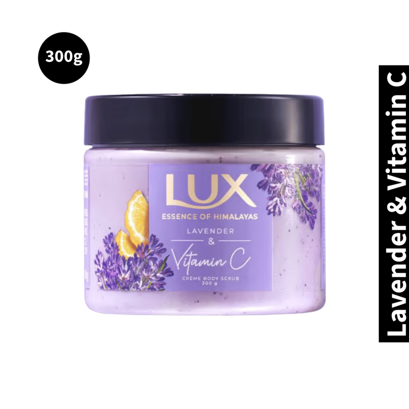 Lux Lavender & Vitamin C Creme Body Scrub (300gm)(Pack of 1)