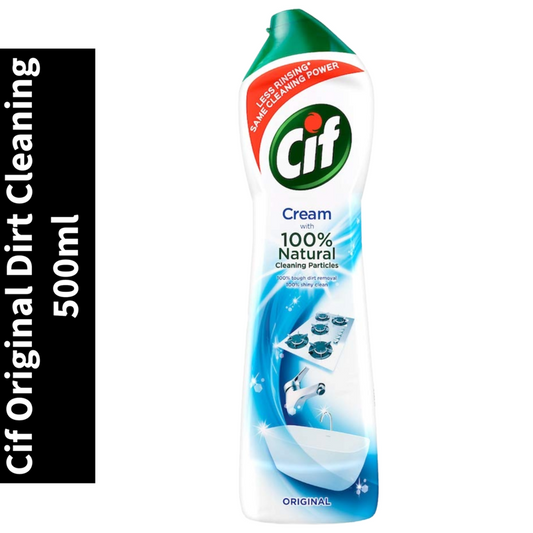 Cif With Natural Original Tough Dirt Cleaning Crème a Recurer 500ml