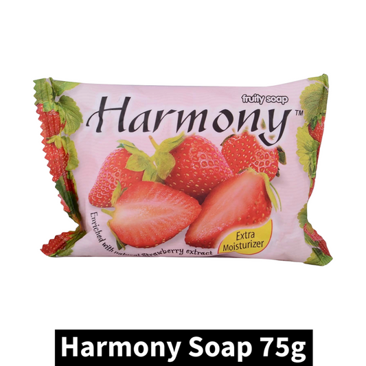 Harmony Strawberry Extract Fruit Soap (75gm)(Pack of 1)