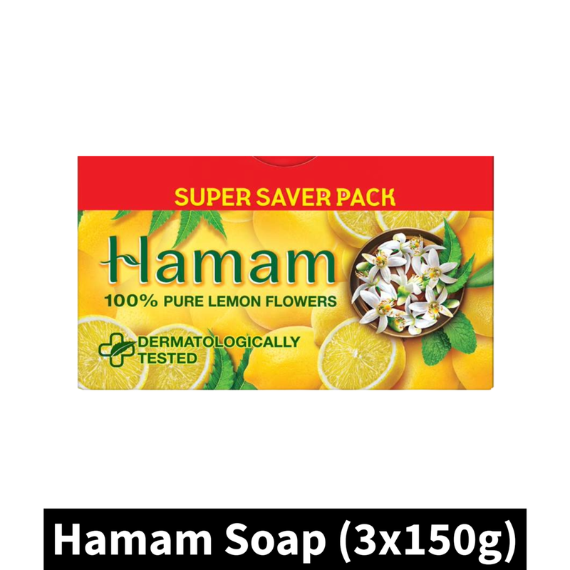 Hamam Lemon Flowers Soap (3x150g)(Pack of 1)