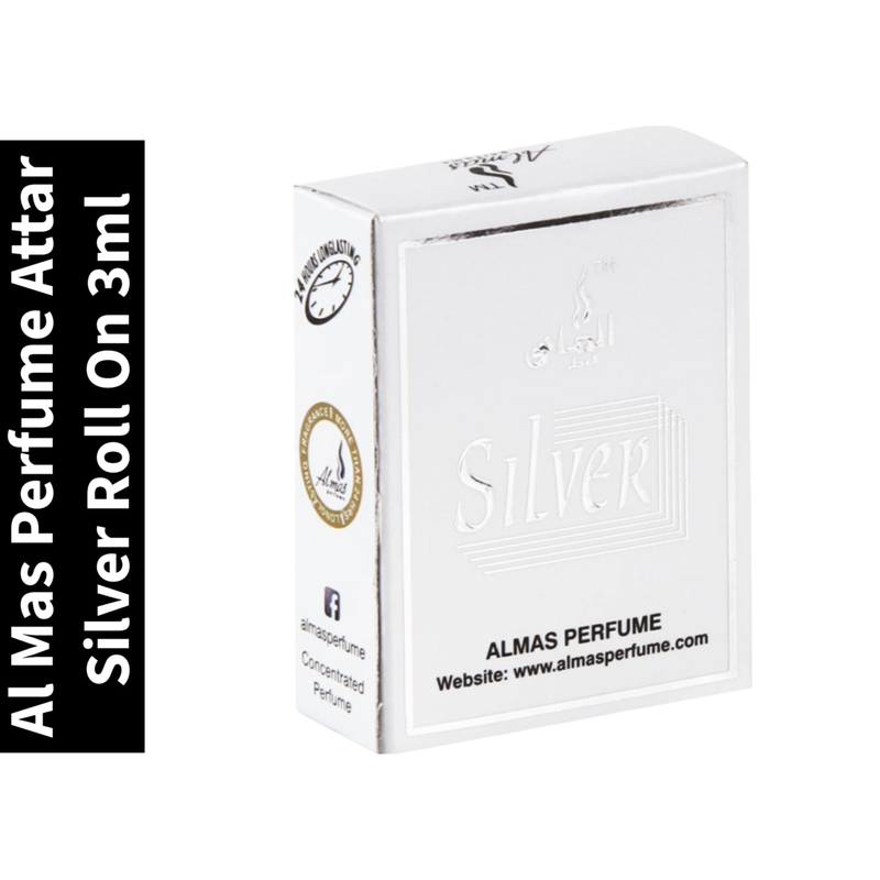 Perfume Al Mas Attar Silver Roll On 3ml