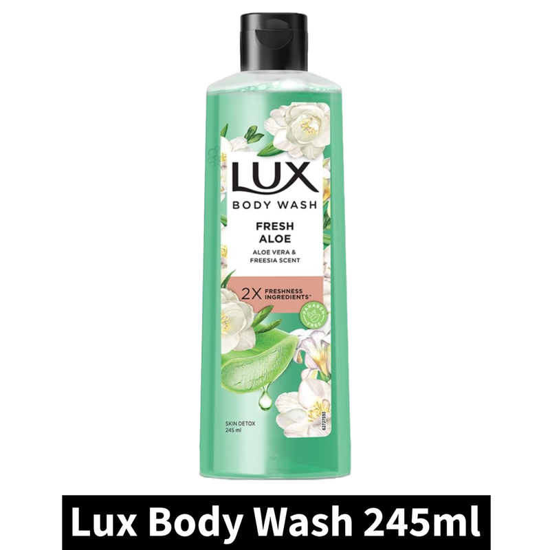 Lux Aloe Vera & Freesia Scent Body Wash (245ml)(Pack of 1)