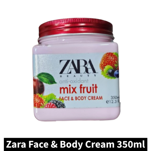 Zara Beauty Mix Fruit Face & Body Cream (350ml)(Pack of 1)