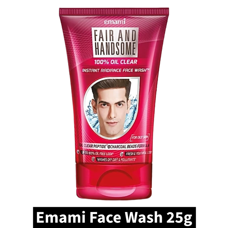 Emami Fair & Handsome Dirt & Pollutants Face Wash (25gm)(Pack of 1)