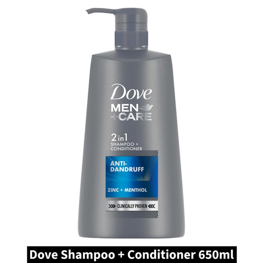 Dove Anti-Dandruff 2 in 1 Shampoo + Conditioner (650ml)(Pack of 1)